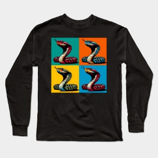 Viper Pop Art - Cool Venomous Snake Long Sleeve T-Shirt